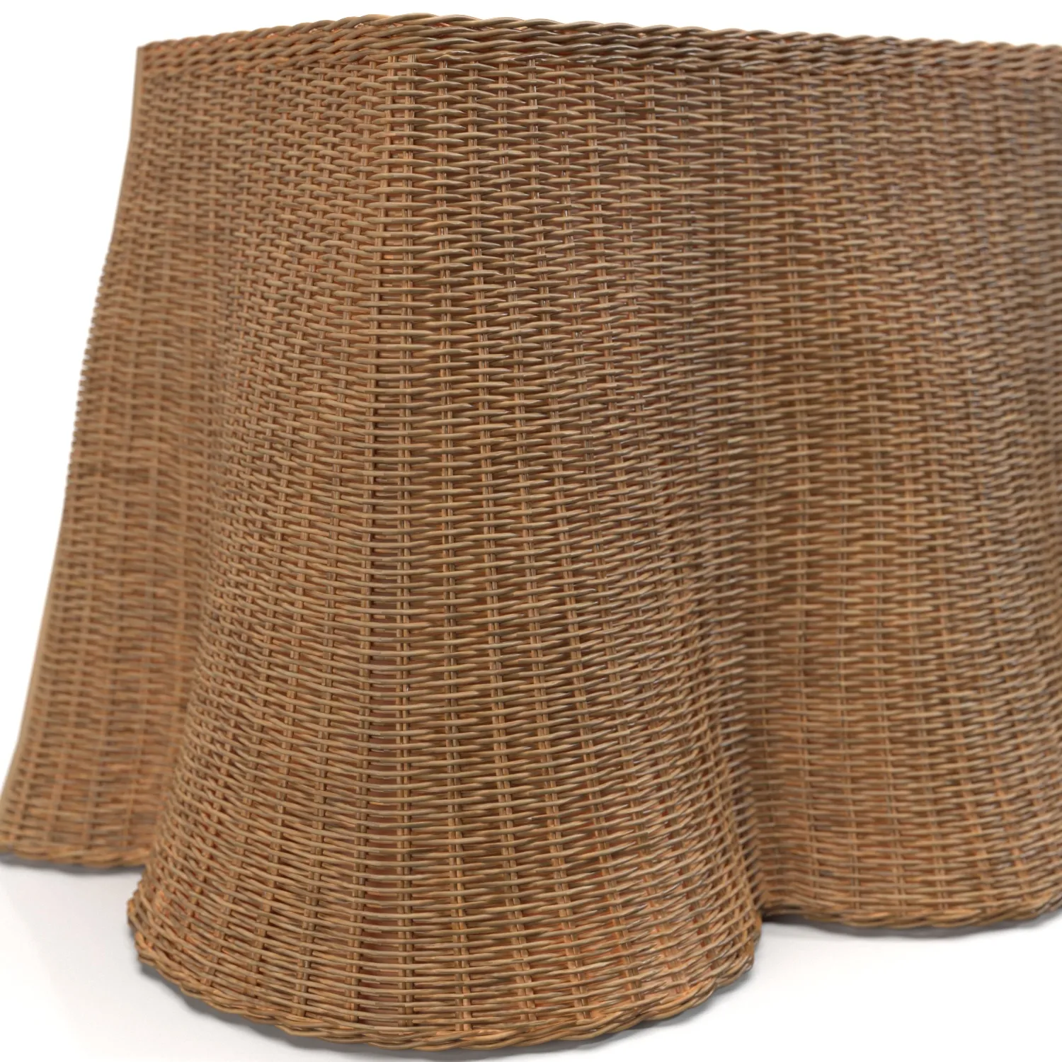 Rattan Ripple Console PBR 3D Model_05